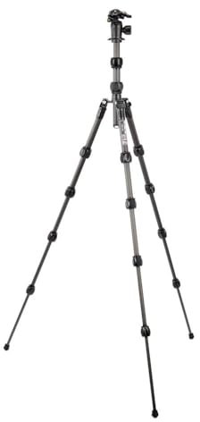 3 Legged Thing Pro Range 2.0 Leo 2.0 Kit Carbon Fibre Travel Tripod System - Adjustable Camera Tripod with 3 Detachable Legs for Monopod Conversion - Darkness (LEOKITDARK2)