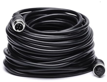 CAMECHO 50FT/15M 4-Pin Aviation Plug Cavo per Telecamera Posteriore Auto Camera Monitor