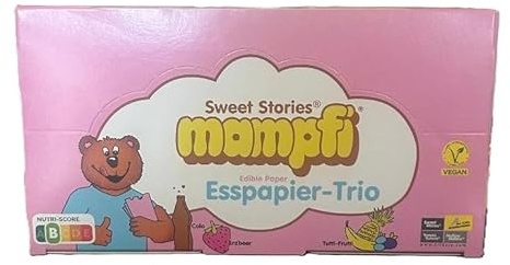 1 Box Mampfi Esspapier-Trio a 290g + Space Keks gratis a 45 g von Onlineshop Bormann