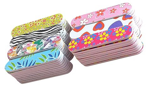 Mikinona 60stücke Mini Nagelfeilen Doppelseitige Eva Nagelbuffer Für Maniküre Und Nagelkunst Bunte Nagelfeilen Für Pediküre Und Nagelpflege