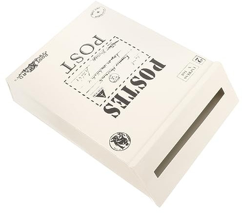 ORFOFE Cassetta Postale in Ferro Vintage Da Parete Capacità Ampia Stile Americano Per Esterno e Ufficio Facile Installazione e Uso