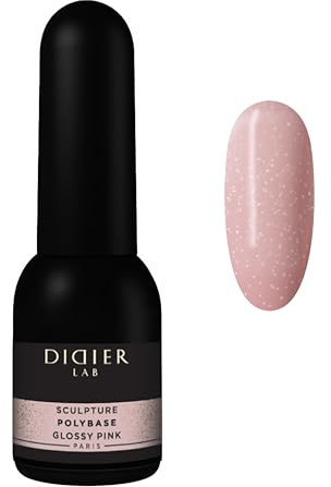 DIDIER LAB Sculpture Polybase UV Smalto Unghie Glossy Pink - Base Coat & Smalto per Unghie 2in1 Autolivellante - Forte Adesione Smalto Semipermanente LED UV - Manicure Rapido e Perfetto - 10ml
