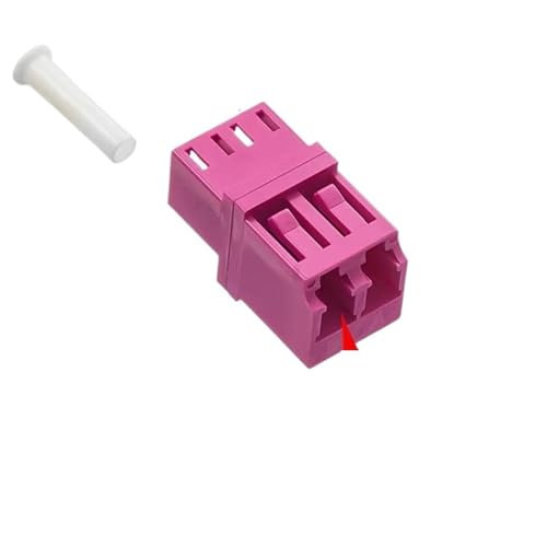 Adaptateur de Fibre Optique Duplex LC om3, connecteur de coupleur de Fibre Optique à Bride en Forme de RJ45, 100 pièces
