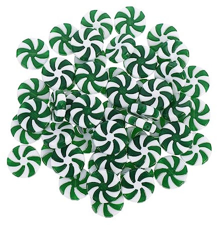 COLLBATH 50 Stück Runde Diy-perlen Weihnachtsdekorperlen Bastelperlen Dekorative Perlen Für Kreativprojekte