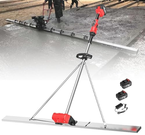 Outil électrique de finition du béton, niveleur vibrant pour sols en béton et ciment avec plaque en acier inoxydable de 150 cm et moteur vibrant sans fil,B