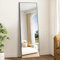 Weare Home Espejo de Cuerpo Entero, 161 x 52 cm, Espejo de Pie Cuerpo Entero, Espejo Grande Cuerpo Entero Espejo de Pared con Marco de Aleación de Aluminio y Soporte para Sala Dormitorio(Negro)