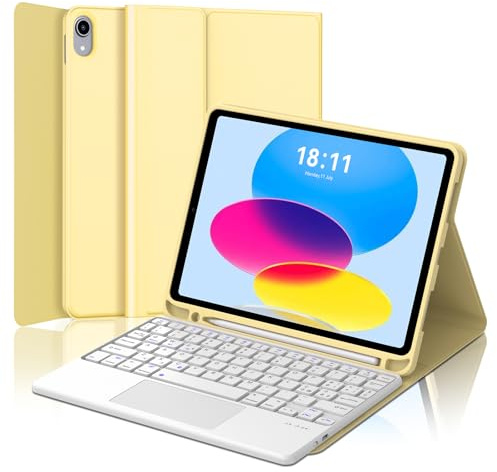 FOGARI Teclado para iPad A16 11/10 Generación 11/10.9 con Touchpad
