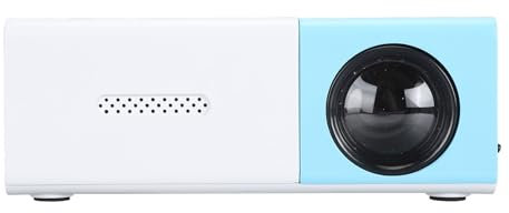 Vikye Mini Projecteur Portable USB 1080p FHD avec Conférences en Haut-Parleur, Télécommande, Projecteur de Film pour Smartphone TV Stick/HDMI/USB (Prise UE)