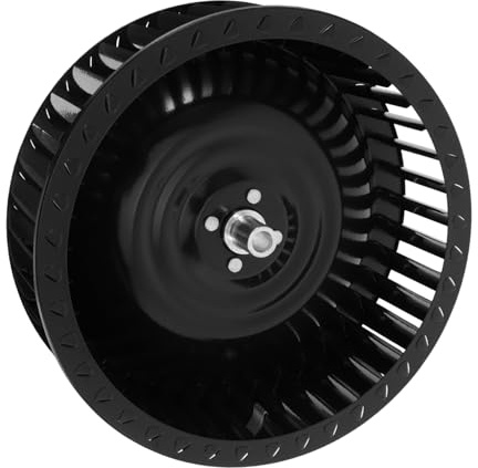 Range Hood Motor Accessory Exhaust Fan Blower Wheel Black Metal