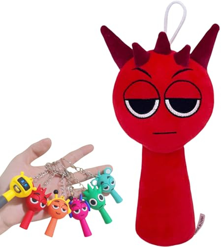 AYNKH Plush,Cuddle Doll Toys,Sprenky Key Pendant,Sprenky Toys,Soft Stuffed Animal Cuddle Dolls,Christmas,Birthday Gifts Adults (Plush-Raddy)