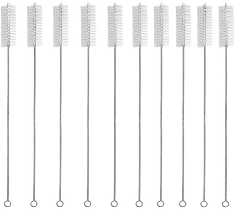 TMTGTS Cleaning Brush 200 x 25 mm 12 Pieces Test Tube Brush Milk Hose Brush Hose Brush Cleaning Brushes Reed Brushes Straw Brushes Test Tube Brush Bottle Brush Drinking Reed Brush