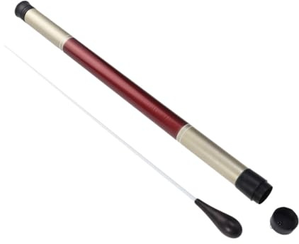 2 Stück Holz Taktstock für Orchesterleitung mit Imitationsgriff | Schwarz und Braun, Leichtes für Lehrer und Dirigenten, Ausgewogenes Handling Zufällige Farbe