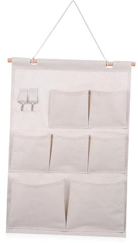 Ipetboom Portafoglio Sospeso Tasche Organizzatore Da Parete Per Camera Da Letto Contenitore Da Parete Per Armadio Design Multitasche Per Telecomandi Gioielli Posta e Altro