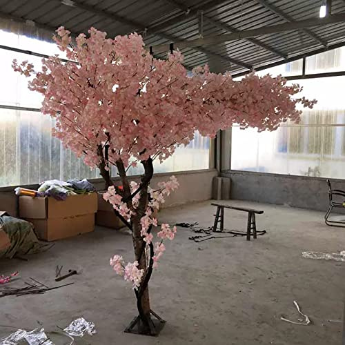 Plante de simulation rose japonais arbres de fleur de cerise artificielle souhaitant arbre pêche arbre faux fleur de soie pour la chambre de vie de la chambre de bureau bricolage décor de mariage