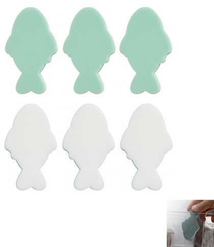 Homelytic 6 Pack Aquarium Cleaning Pad Aquarium Glass Cleaning Sponge Powerful Algae and Stain Remover Reusable Polishing Tool for Acrylic Tanks Eco Tanks Windows Kitchen Sinks Tiles