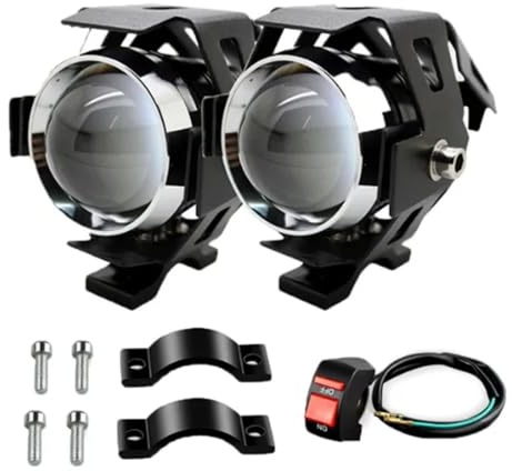 Xgupxuc Fari Anteriori Moto PER Benelli PER TRK502 X PER TRK 502X 2021 PER TRK 502 Faro Anteriore Per Moto Fendinebbia Anteriore U5 12V LED Lente Faretti Proiettore Luce Faro Anteriore(U5-2PCS)