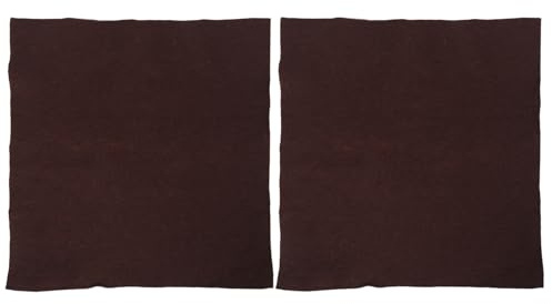 NOLITOY 2 Piezas Almohadillas de Fieltro de Lana para Manualidades, 2 Piezas de 50X50 CM, Color Marrón, Tela Rígida para Fieltrado Aguja, Suministros para Coser y Proyectos Creativos de