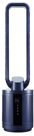 SMTYXS Circulación Doméstica Ahorro De Energía Ventilador Torre Bajo Ruido Enfriador Aire Sin Aspas Purificación Piso RefrigeracióN Potente(18cm)