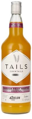 Tails Cocktails Passion Fruit Martini, creato con vodka 42Below, cocktail pronto da bere premiscelato, Vol. 14,9%, 1L / 100cl