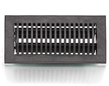 Antikas – Griglia dell'aria in nero, griglia di ventilazione per forno, griglia di camino regolabile