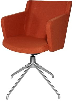 Topstar SQ10351 L54 Besuchersessel Sitness 1.0 or | 3D-Sitzgelenk und Aluminium-Fußkreuz, orange