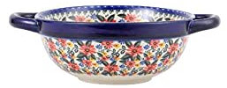 Hand-Painted Home Double Ear Soup Bowl Long Grill Salad Bowl Cheese Dietary Oven Microwave Oven-Baby Soup Bowl