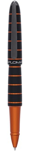 DIPLOMAT ELOX Tintenroller/Handgefertigt/mit Geschenkbox/Farbe: Schwarz Orange