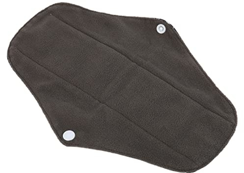 Serviette hygiénique pour femmes, 2 pièces de serviettes féminines lavables réduisent les maladies gynécologiques pour les femmes pendant la période menstruelle(M12 noir)