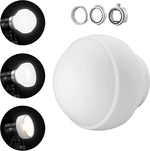 GODOX ML-CD15 Diffusion Dome Kit für ML30 MLBI ML60 ML60BI TT600 TT685S TT685 V860II TT520II V1S V1C V1N V1F V1O V860III-S TT685S AD100PRO AD200PRO AD300PRO AD400PRO (inklusive 3 Adapter)