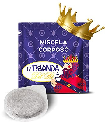 La Bevanda Del Re - 300 Caffè Cialde ESE 44MM, Miscela Corposa, Compatibili Con Macchina 44, Espresso Reale Napoletano, 7,7G