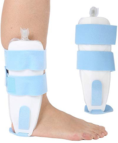 ANKROYU Luft- und Schaumstoff Knöchelbandage, verstellbare aufblasbare Schiene für Knöchel, Stabilisator Schutzgurt für Dehnungs- und Verstauchungs