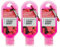 Palm Safe Strawberry 3 Pack 60ml Anti Bacterial Premium Hand Sanitiser Travel Size Refillable Clip Bottle Quick Drying Non Sticky Extra Moisturising Kills 99.9% of Viruses and Bacteria