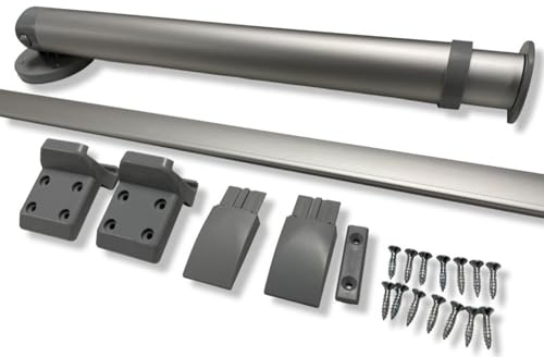 ReVace Campervan Table Leg & Rail Kit, Adjustable Leg – Silver or Black Motorhoome Caravan RV Boat Yacht (Silver)