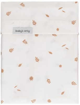 Baby's Only - Baby Bettlaken mit Blattmuster - Bettwäsche - Babybettwäsche für Jungen und Mädchen - Kinderbettwäsche - Beige - 80x100 cm - 100% Bio-Baumwolle