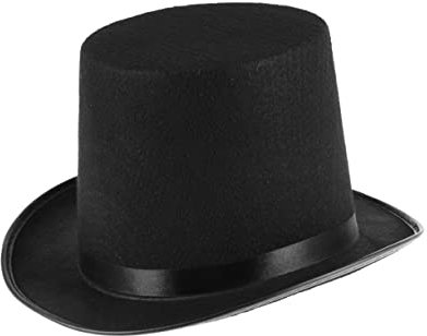 MUCKLILY Zauberer Hut Für Kostümparty Schwarzer Hut Für Karneval Halloween Und Fasching Hochwertiges Kostümzubehör Für Magische Auftritte