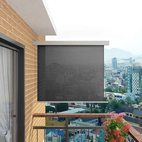 Balkon Seitenmarkise Multifunktion 150x200cm Grau