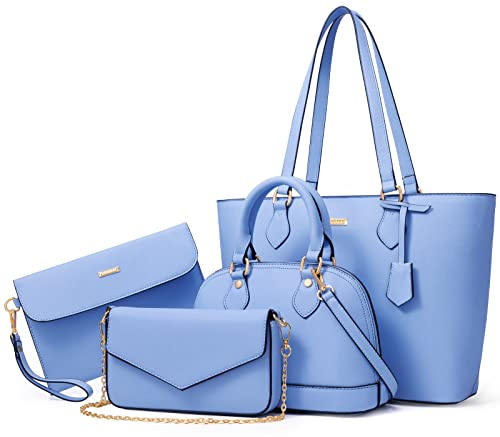 Bagsure Handtasche Damen Schultertasche Handtaschen Damen 4-teiliges Set
