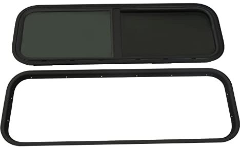 Wohnmobil Wohnwagenfenster Camper Luken Fenster Schiebefenster Wohnwagen Seitenfenster Insektenschutz Rollo Caravan Sliding Window Campervan Motorhome Aluminium-Legierung Camping 1000 * 400mm