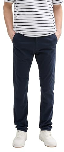 TOM TAILOR 1046967 Pantalon Chino Travis Slim, 10668-sky Captain Blue, 30W x 32L Hommes