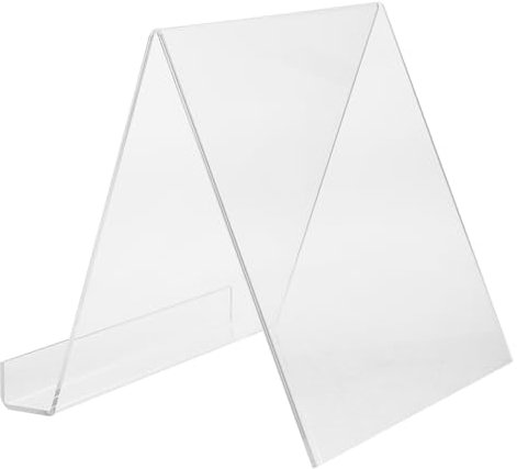 STOBAZA Transparenter Buchständer Aus Acryl Bücher Und Tablets Stabiler Für Fotos Dokumente Und Kunstwerke Für Zuhause Büro Und Schule