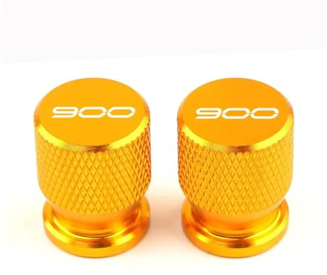 Ventilschaftabdeckungen für Motorräder Für Ka@&wasaki Z900 Z900RS RS Z 900 Cafe 2017-2021 Motorrad Reifen Ventil Reifen Air Port Stem Abdeckung Kappe Luftdichten Abdeckungen(Gold)