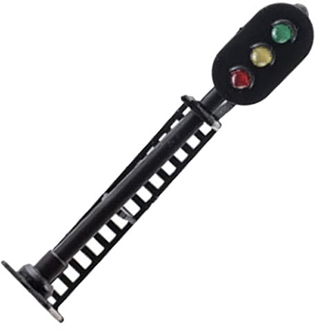 DIYEAH Miniatur-signallichtmodell Gelb Für Sandtisch-Dekoration Kompakt Und Realistisch Für Mini-häuser Modelleisenbahn Und Landschaftsgestaltung Einfache Montage Langlebig Und Stimmungsv