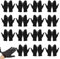 15 Paar Baumwollhandschuhe Schwarz Black Gloves, Handschutz, Cotton Gloves for Dry Hands, für Handpflege und Schmuckuntersuchunge