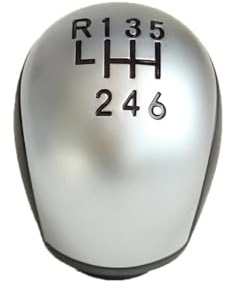 Ropaix Pomo Cambio Marchas para Citroen C5 2001-2008 6 velocidades 5 velocidades Cuero 2403X3 Palanca de Cambios Solo Perilla Palanca de Cambios Perilla Cambio Marchas(6 Speed)