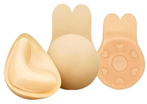 Push Up Pads Doppelseitig, Klebebh Sticky Bra Klebe BH Push Up, BH Pads Selbstklebende für Frauen, Go Braless Ultra-sofortige Hebung für A-D Cup Sport-Badeanzüge, Kleid