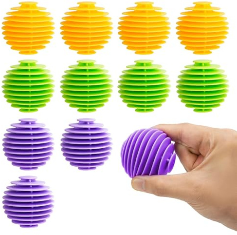 Comzantor 12 Pièces Boule de Lavage Machine a Laver, Boule Seche Linge Réutilisable, Balles de Lavage, Balle de Sechage Seche Linge, Balle de Lavage pour le Nettoyage du Linge Domestique(3 Couleurs)