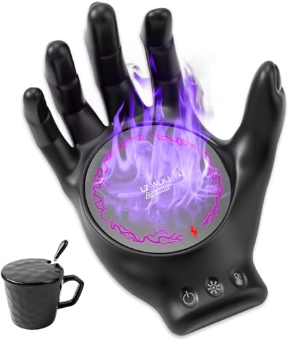Kuiloapt Devil's Clutches Coffee Mug Warmer & Mug Set, 3 Temperature Levels & 8-Hours Auto Shut Off Coffee Creative Cup Warmer for Warming & Heating Coffee, Milk, Tea, Hot Chocolate, etc.