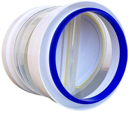 Clapet anti-retour for hottes de cuisine 9M, compatible avec les tuyaux de 150/160/180 mm, double extrémité, anti-odeurs, contrôle de la sortie d'air, système de ventilation