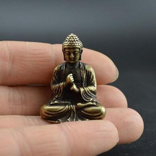 Gdfnmogo Sakyamuni-Buddha-Statue aus reinem Kupfer, chinesischer Buddhismus, Bronzefigur, Tischdekoration, Heimdekoration, Kollektion