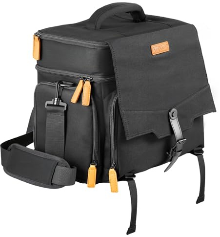 VEVOR Miniature Storage Carrying Figure Bag, Fits 16 Infantry Minis, Miniature Transport Bag with Handle & Adjustable Shoulder Strap, 1 Foam Layer for Large Storage Capacity (Minis Not Included)